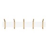 30"x6"x7.25" Rossmore Wood and Metal Hooks White - Kate & Laurel All Things Decor: Modern Wall-Mounted Storage - 2 of 4