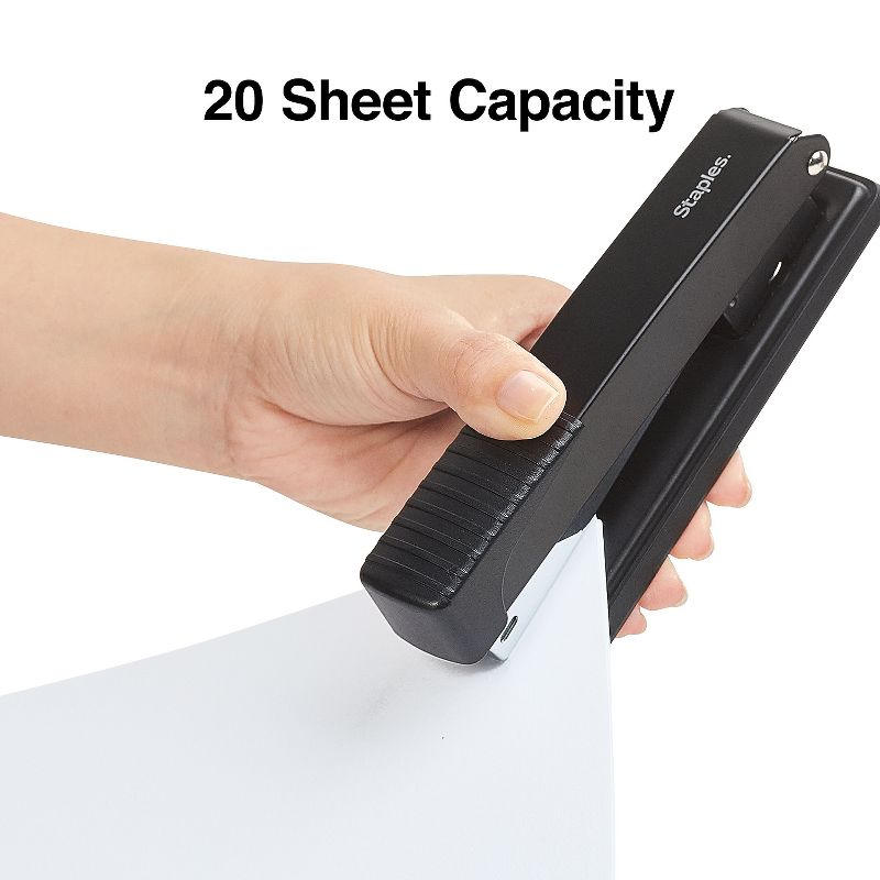 Staples Desktop Stapler Full-Strip Capacity Black (24547-CC) 814977, 4 of 7