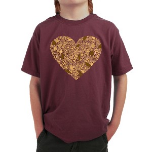 LA Pop Art Fall Vibes  - Boy's Word Art T-Shirt - 1 of 4