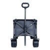 FURNIinspire Outdoor Serving Carts Collapsible Folding Wagon 300L Collapsible Wagon with Tailgate All-Terrain Wheels, Gray, 49.02"*22.05"*35.04" - 2 of 4
