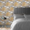 Edo Toile Mustard Yellow Trees Abstract Paste the Wall Wallpaper - 2 of 4