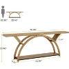 Tribesigns 70.9" 2-tier Narrow Long Console Table - 3 of 4