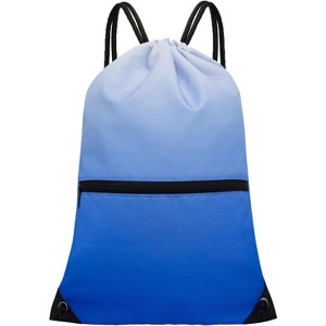 Drawstring Backpack, Lightweight Sports Gym Sack for Men & Women, Durable Cinch Snackpack for Beach - 1 of 4