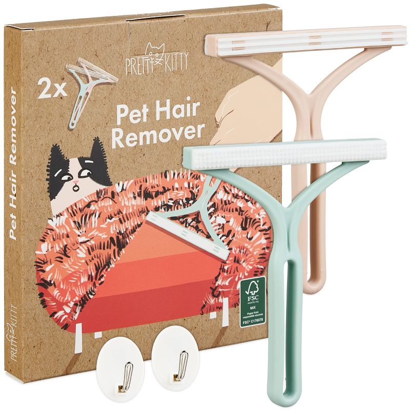 Pretty Kitty Pet Hair Removal Set: 2X Pet Hair Remover for Couch, 1 of 5