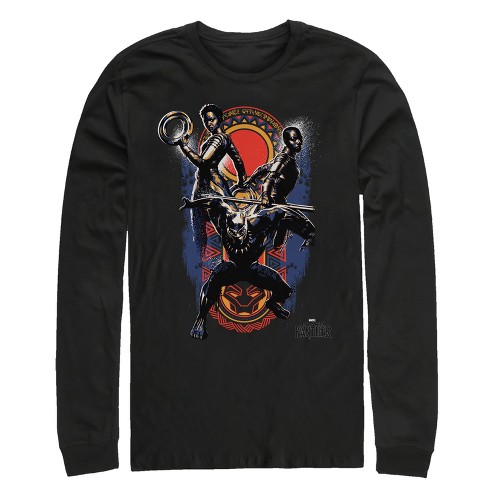 Men's Marvel Black Panther 2018 Allies Long Sleeve Shirt - image 1 of 3