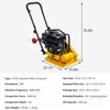 7HP Plate Compactor Rammer, 4200 LBS Compaction Force, 22.1 x 15.9 in Plate, Ground Compactors for Paving Landscaping Sidewalk Patio - 2 of 4