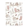 Hudson Baby Girls Cotton Poly Flannel Burp Cloths 8-Pack, Girl Woodland Pals, One Size - 3 of 4