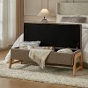 Nana Storage Bench With Solid Wood Legs | ARTFUL LIVING DESIGN - 3 of 4
