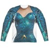 Men's Aquaman Movie Mera Uniform (Front Back Print) Long Sleeve Costume T-Shirt - 2 of 4