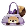 Aurora Small Peek-A-Boo Otter Fancy Pals Fashionable Stuffed Animal Brown 7" - 2 of 4