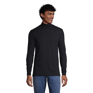 Lands' End Men's Super-T Mock Turtleneck - 1 of 4