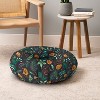 Ninola Design Christmas Botanical Charcoal Round Floor Pillow - Deny Designs - 4 of 4