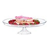 Smarty Had A Party 11.6" Clear Medium Round Plastic Cake Stands - 12 pcs - 2 of 4