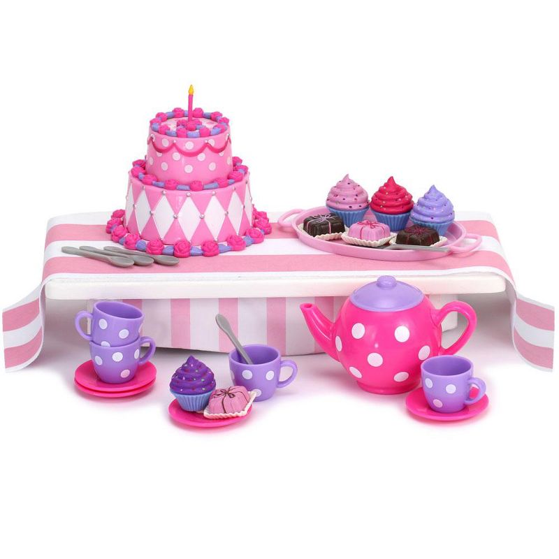 Sophia’s 64 Piece Dessert Tea Party Set for 18'' Dolls, Pink, 4 of 6