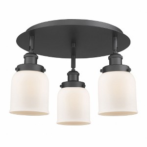 Bell - 3 Light Flush Mount In Art Deco Style-9.25 Inches Tall and 16.75 Inches Wide - 1 of 1