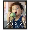 PosterPalooza | Classic Modern Black Picture Frame - UV Acrylic, Foam Board Backing, Hanging Hardware - 2 of 4