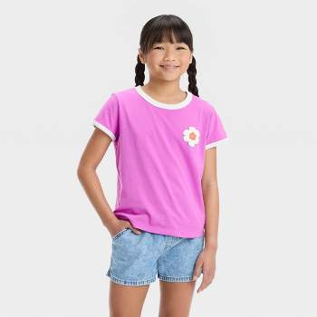 Girls' Short Sleeve Ringer T-Shirt - Cat & Jack™