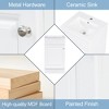 KWPZQEB 18" Bathroom Vanity with Sink, Modern Bathroom Storage with Door Shelf and Adjustable Shel, Bathroom Cabinet Vanity for Small Space - 3 of 4