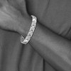 Black Bow Jewelry Men's 10mm Titanium Brushed & Polished Link Bracelet, 8.5 Inch - 4 of 4