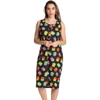 Just Love Womens Nightgown - Sleeveless Henley Oversized Sleepwear Gown