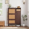 Shoe Cabinet, Shoe Storage Cabinet with 3 Flip-Down Drawers & 4-Tier Adjustable Shelves, Shoe Cabinet Storage for Entryway,Shoe Organizer - 3 of 4