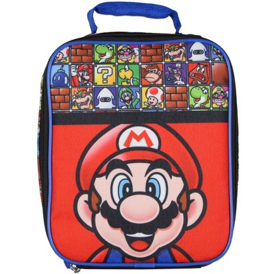 Super Mario Lunch Box Multi Character Block Design Insulated Lunch Bag Tote
