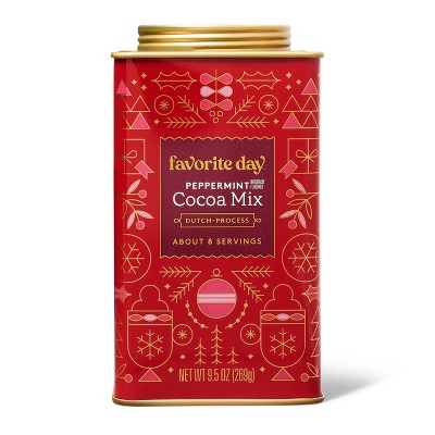 Holiday Premium Peppermint Cocoa Tin - 9.5oz - Favorite Day™