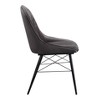 24" Abraham Accent Chair: Upholstered, Armless Design, Wood/Metal Frame - Acme Furniture - 4 of 4