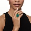 Ross-Simons Italian Tagliamonte Green Venetian Glass, Malachite and 5-5.5mm Cultured Pearl Medusa Ring in 18kt Gold Over Sterling - 2 of 4