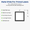 Avery Printable Square Labels, Double Black Border, 2" x 2", Matte White Square Labels, Permanent, Laser/Inkjet, 120ct, Great for Product Labels - 2 of 4
