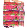 LA LEELA Men's Beach Holidays Cover Up Summer Long Sarong Wrap Beachwear Vacation Cover-Up Lava Lava for Men One Size Pink, Landscape - 4 of 4