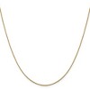 Black Bow Jewelry 1mm 14k Yellow Gold Diamond Cut Solid Cable Chain Necklace - 3 of 4