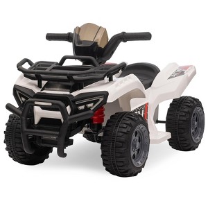 Kids 6V ATV 4 Wheeler, Ride on Toy Car for Toddlers Boys & Girls w/1.8 Mph Max Speed, Music, Wear-Resistant Wheels - 1 of 4