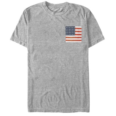 Men's Lost Gods Fourth of July  American Flag Square T-Shirt