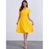 INSPIRE CHIC Women's Elegant Ruffled Peter Pan Collar Dresses - 4 of 4