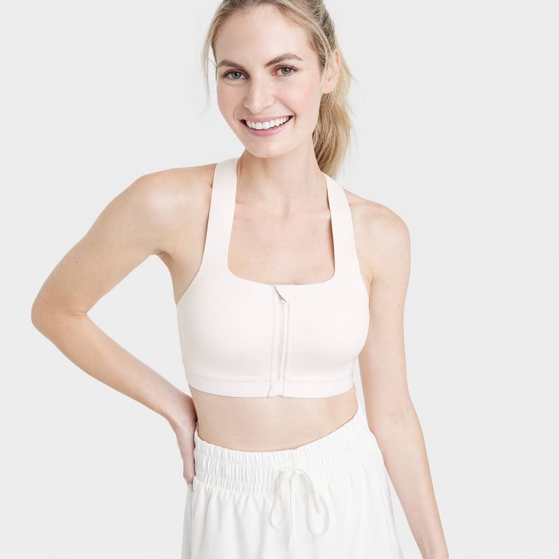 Women's Sculpt High Support Zip Front Sports Bra - All In Motion™, 6 of 7