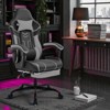 Mshliw Ergonomic Gaming Chair with Footrest, Massage Lumbar Support, Adjustable Recline 90–135°, High-Back PU Leather Computer Chair, Office Chair - 3 of 4