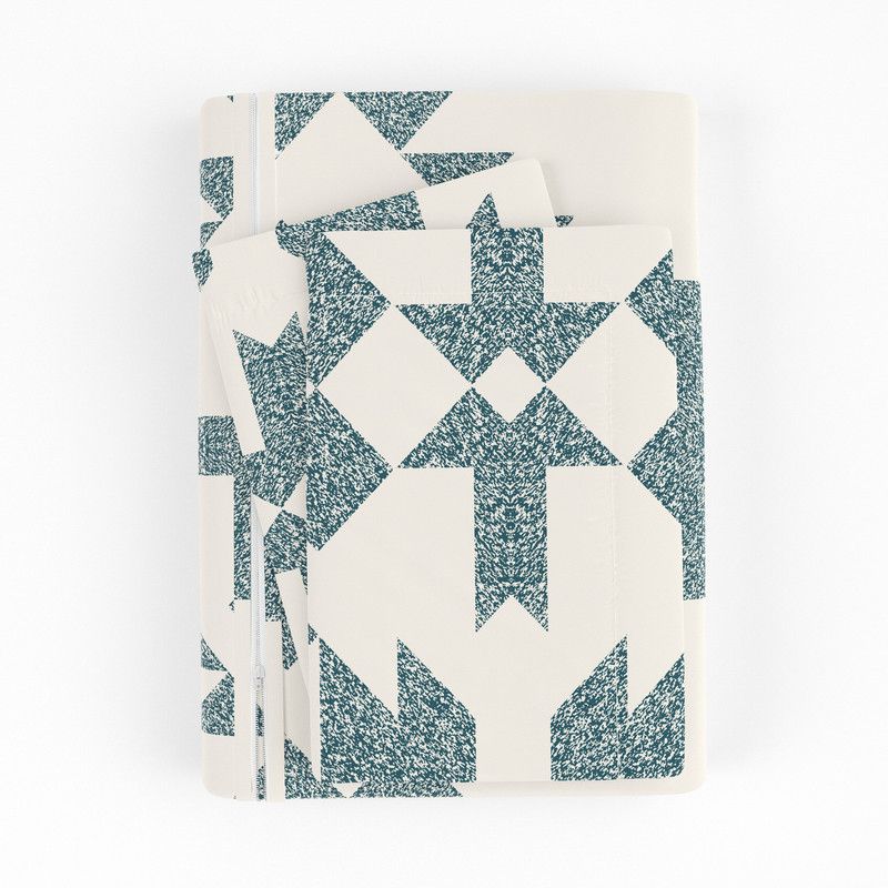 3PC Duvet Cover & Shams Set, Modern Boho Prints, Ultra Soft, Easy Care - Becky Cameron, 5 of 10
