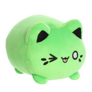 Aurora Small Toxic Green Meowchi Tasty Peach Enchanting Stuffed Animal 7" - 1 of 4