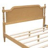 Sapphtopaz Bed Frame with Rattan Headboard Platform Bed Frame with Slats Support, No Box Spring Needed, Beds for Apartment, Bedroom - 4 of 4