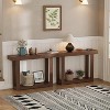 Wooden Console Table, 46-Inch Narrow Console Table for Entryway, Farmhouse Rectangular Accent Table - 3 of 4