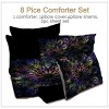 Boersma Boho King Comforter Set, 8 Pieces Colorful Galaxy Stars Mandala Bed in a Bag 3D Bohemian Bed Set with Comforter and Sheets - 2 of 4