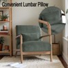 RISOKEYS Mid-Century Modern Accent Chair with Pillow: Stylish Corduroy Upholstery & Easy Assembly - for Living Room, Bedroom, Balcony Decor - 2 of 4