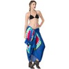 LA LEELA Women's Summer Sarong Bikini Wraps Cover up Skirt Wrap Bathing suit Swimwear Swimsuit Beach Coverup for Women One Size Red, Tie Dye Design - 3 of 4