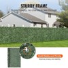 Munora 96"x72" Artificial Ivy Privacy Fence - Faux Hedges Green Wall Screen with Strengthened Joints - Outdoor Decor for Garden, Yard, Balcony, Patio - 3 of 4