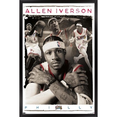 Trends International Allen Iverson - Collage Framed Wall Poster Prints