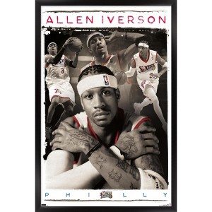 Trends International Allen Iverson - Collage Framed Wall Poster Prints - 1 of 4