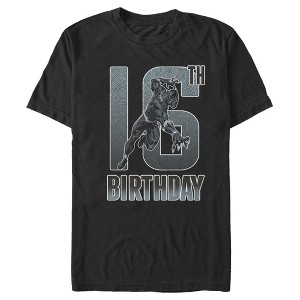 Men's Marvel Black Panther 16th Birthday T-Shirt - 1 of 4