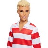 Barbie Fashionistas Ken Doll #241 in Red Striped Top and Pink Shorts with White Sneakers, Blonde - 2 of 4
