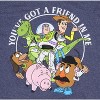 Seven Times Six Disney Toy Story Men's You've Got A Friend In Me Distressed T-Shirt Blue - 2 of 4
